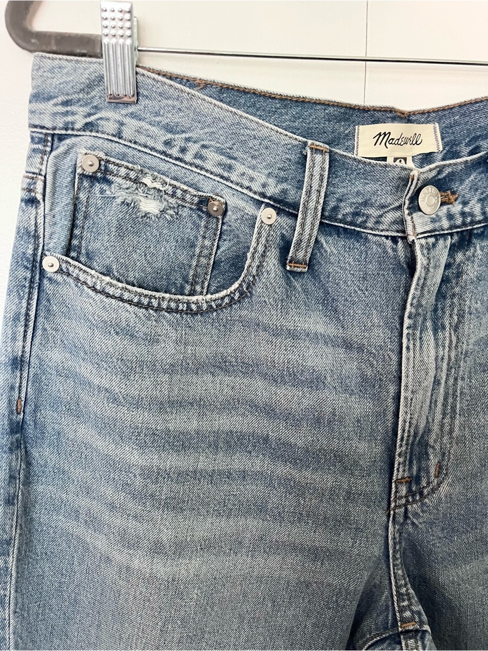 Madewell Perfect Vintage Straight Jean in Berrimore Wash Size 30P - Picture 4 of 9